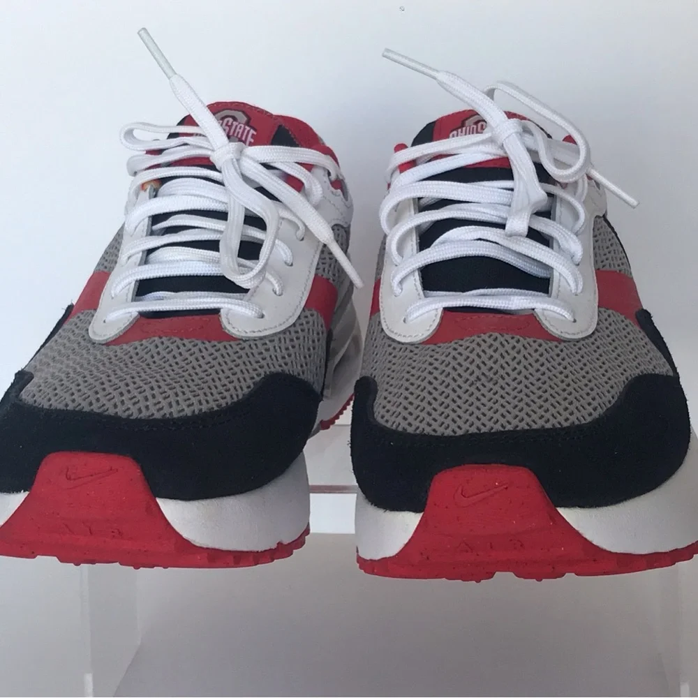 Nike Ohio State Buckeyes College Air Max SYSTM Men Shoe size 10 Mesh Sneaker